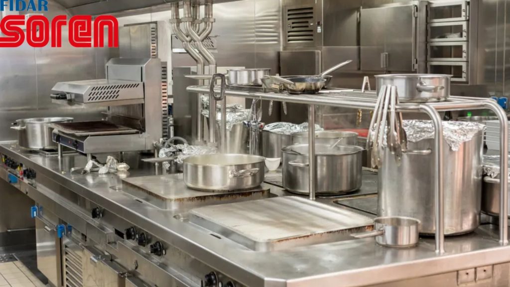 تصویری از تجهیزات ریز آشپزخانه صنعتی